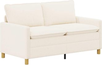 vidaXL Sof&aacute; Crema 156 X 81 X 87,5 Cm Tela Vidaxl