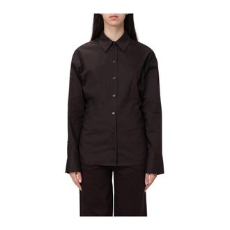 Liu Jo Shirts, female, Brown, Size: XS Camicia con fiocco