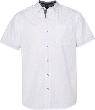 Burnside Peached Printed Poplin Short Sleeve Shirt