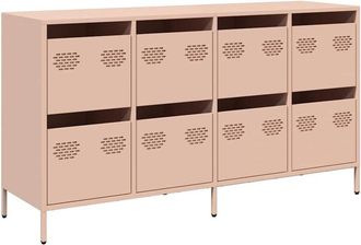 vidaXL Vidaxl - Sideboard Pink 135x39x73.5 cm Cold-rolled Steel