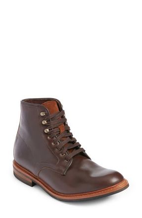 Allen Edmonds Higgins Mill Plain Toe Boot in Brown at Nordstrom, Size 10.5