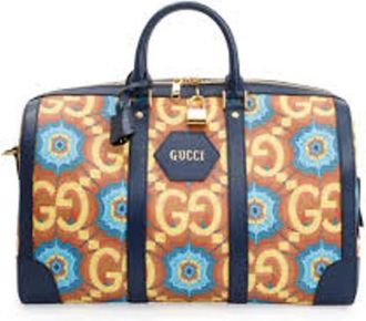 Gucci Pre-owned Weekend Bags, female, Multicolor, Size: ONE SIZE Pre-owned Leather Weekend Bag