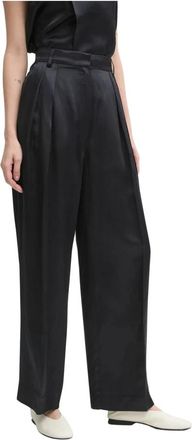 Day Birger Et Mikkelsen Enzo Wijde Broek - Dames - Wijde Broeken - Zwart - XS - Katoen - Broeken