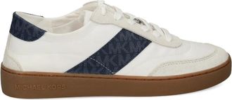 Michael Kors Kaycee sneakers met monogramstreep - Wit
