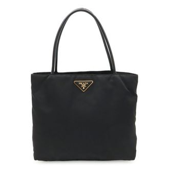 Prada Black Nero Nylon Shoulder Bag Tote Bag (Pre-Owned)