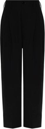 Ami Wool Broeken - Dames - Straight fit broeken - Zwart - XS - Wol - Broeken
