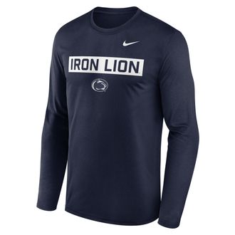 Nike Penn State Primetime Legend 2-Hit Nike Mens Dri-FIT College Long-Sleeve T-Shirt in Blue | NKGT41SPSN-6TH