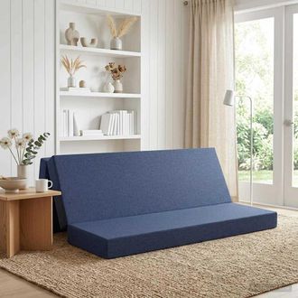 vidaXL Vidaxl Divano Letto Pieghevole 180 X 67 X 45 Cm Blu