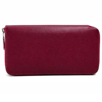 Hermès Silkin Ruby Epsom Leather Long Wallet (Bi-Fold) (Pre-Owned)