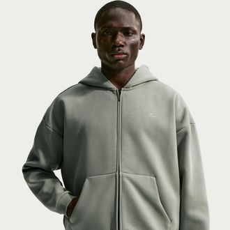 Nike Mens Standard Issue Therma-FIT Full-Zip Basketball Hoodie in Grey | IO3689-059