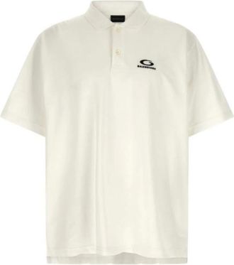 Balenciaga Polo Shirts, male, White, Size: L Laurel Classic Regular Polo