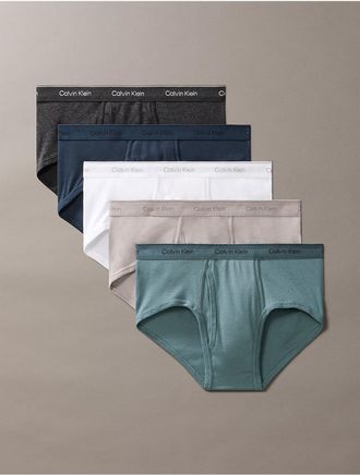 Calvin Klein Mens Cotton Classics 5-Pack Brief - Multi - XL