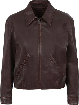 Prada Giacca con stampa - Marrone