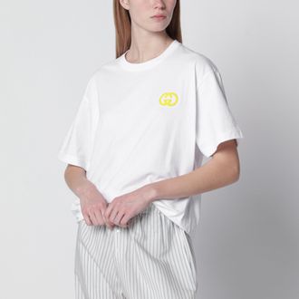 Gucci Medium-weight white cotton T-shirt