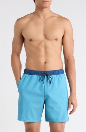 O'Neill Hermosa Side Panel Swim Shorts in Blue Fade at Nordstrom Rack, Size Xx-Large