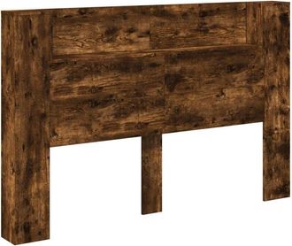 vidaXL Headboard Smoked Oak 160 x 16.5 x 103.5 cm Engineered Wood vidaXL