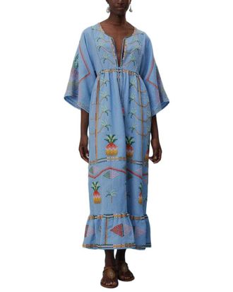 Farm Rio Embroidered Pineapple Cover-Up