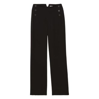 Ines De La Fressange Gabriel Broeken - Dames - Straight fit broeken - Zwart - 2XS - Broeken