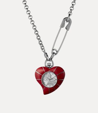 Vivienne Westwood Heart Pendant Watch Stainless Steel Women