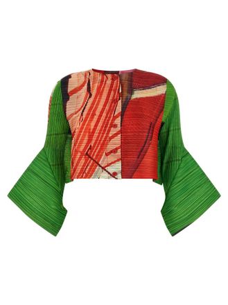 Issey Miyake Multicolor City Collage cardigan
