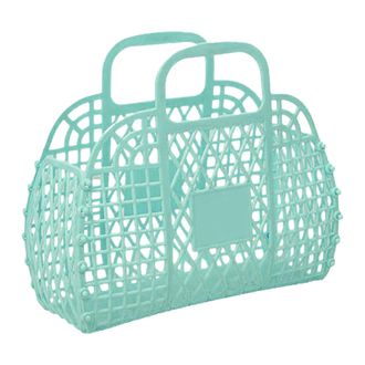 Generic PP Jelly Bag, 24x21x9.5cm Trendy Reusable Beach Handbag with Design, Perfect for Summer, Wedding, Concert, Outdoor, Easter Basket