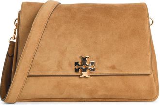 Tory Burch Tory Burch Toffee Charlie medium su&egrave;de schoudertas