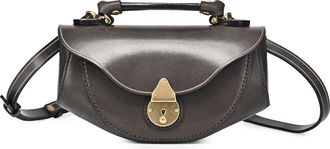 OLD TREND Azalea Genuine Leather Vintage Everyday Crossbody in Grey at Nordstrom