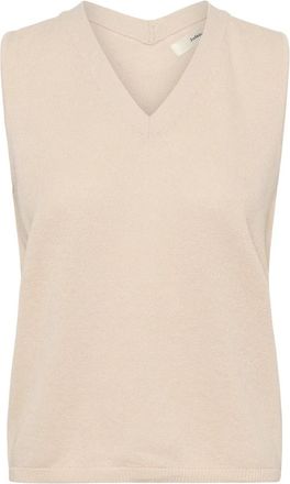 Inwear V-hals gebreid - Dames - V-hals truien - Beige - S - Truien & Vesten