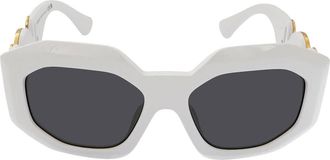 Versace Dark Gray Irregular Ladies Sunglasses VE4424U 314/87 56