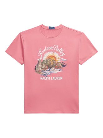 Polo Ralph Lauren short-sleeved print T-shirt - Pink