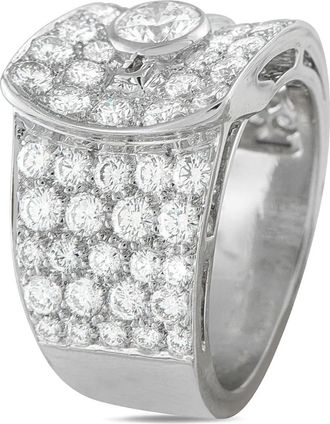 Van Cleef & Arpels 18K white gold diamond ring - Silver