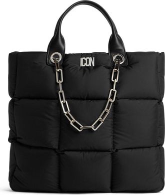 Dsquared2 Icon quilted tote bag - women - Polyester/Polyester - One Size - Black