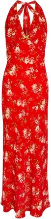 Never Fully Dressed Abito lungo con stampa a fiori - Rosso