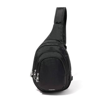 Baggallini Womens Securtex Anti-Theft Multi Zip Sling