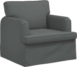 vidaXL Sof&aacute; Gris Oscuro 84 X 80 X 85 Cm Tela Vidaxl
