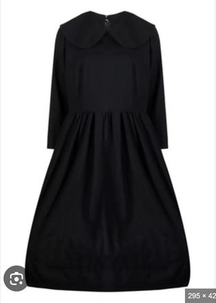 Comme Des Gar&ccedil;ons Comme Des Garcons Black Longsleeve Babydoll Dress Size S