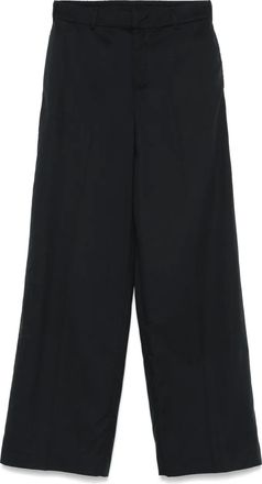 Pantaloni Torino elasticated-waist trousers - women - Polyester/Cotton - 42 - Blue