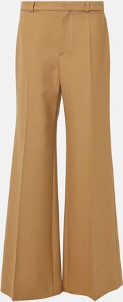 Chloé Wool grain de poudre flared pants