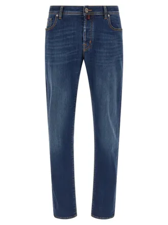 Jacob Cohen Blue Mid Rise Jeans