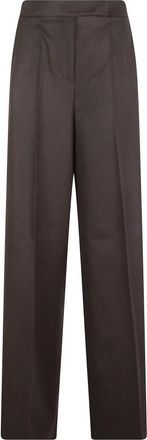 Max Mara Pantalones anchos - Trousers - Mujer - Negro - 2XS