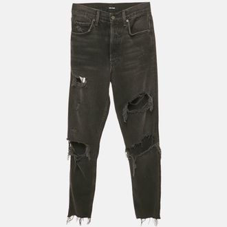 GRLFRND Black Denim Ripped Skinny Karolina Jeans M Waist 27
