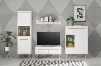 Inosign Wohnwand »Torge, Anbauwand, Schrankwand, Mediawand, Wohnzimmer-Set« Set, 4 Stk. tlg