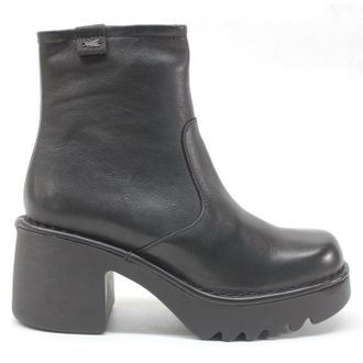 FLY London MOGE250FLY Leather Womens Ankle Boots - Black - Size:UK 5