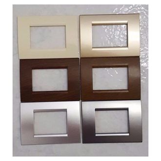 Trade Shop Trade Shop - Placca Placche Placchete Compatibili Living Light In Abs 3 4 7 Posti Colorate - Metallic Grey Opa