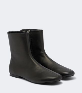 Souliers Martinez Molli leather ankle boots