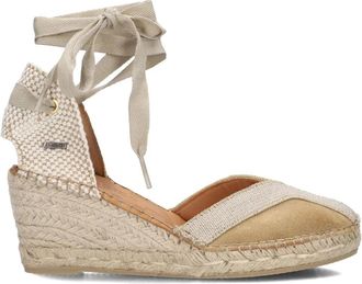 Shabbies Amsterdam Beige Espadrilles voor Stijlvol Comfort - Dames - Sleehakken - Beige - 39 EU - Schoenen