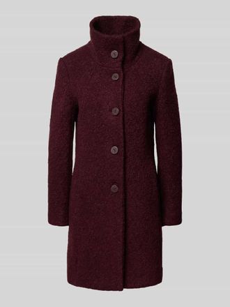 Milo Mantel mit Knopfleiste Modell LISETTE in Bordeaux, Gr&ouml;&szlig;e 42