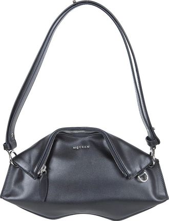 Alexander McQueen Alexander McQueen, Shoulder Bags, female, Black, Size: ONE SIZE Manta Clutch
