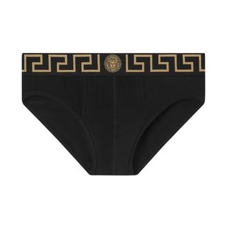 Versace Bottoms, male, Black, Size: XL Cotton-Jersey Briefs