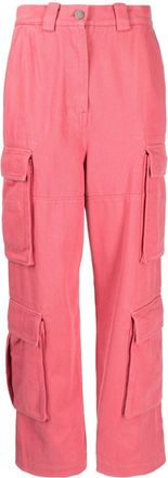 Sjyp high-waist cargo trousers - women - Cotton/Cotton/Rayon - S - Pink